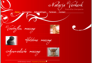 Screenshot nieuwe website Natasja Verkerk